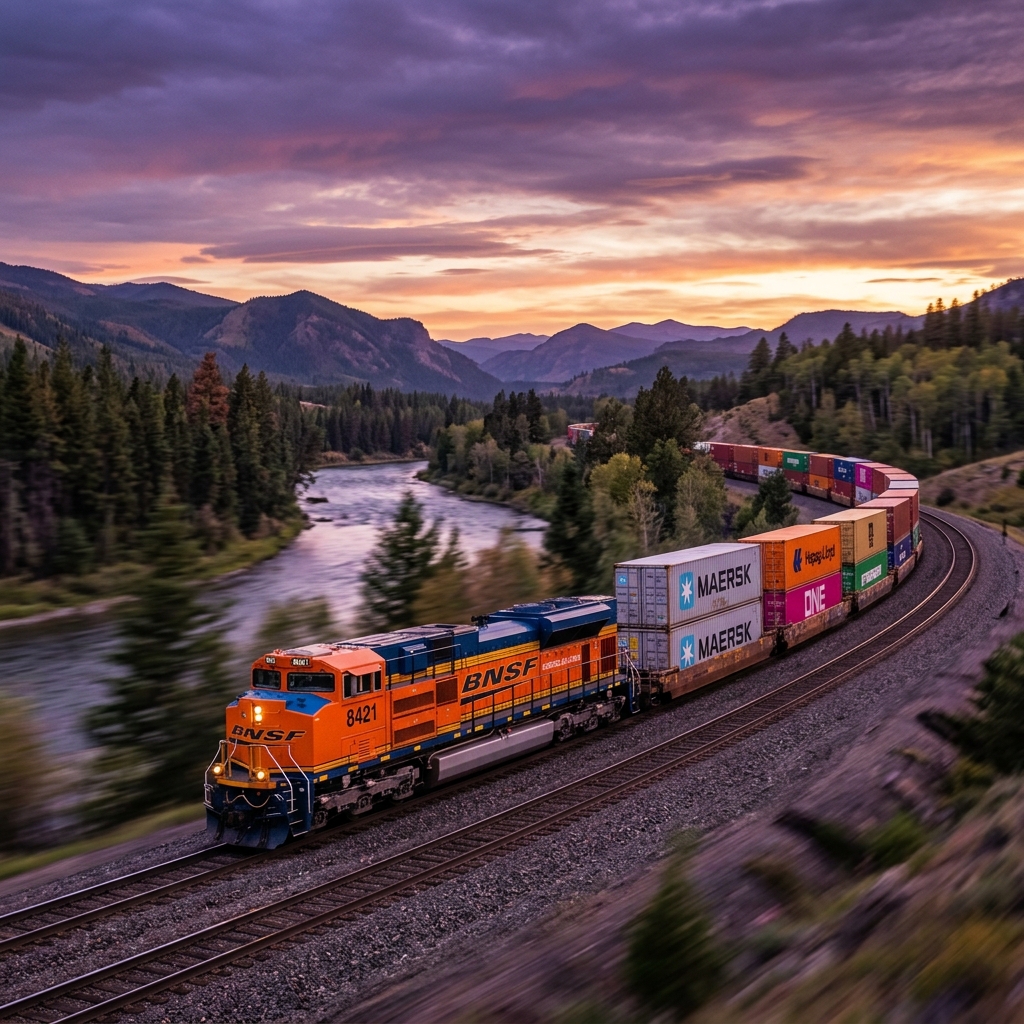 Rail Transport Container Train
